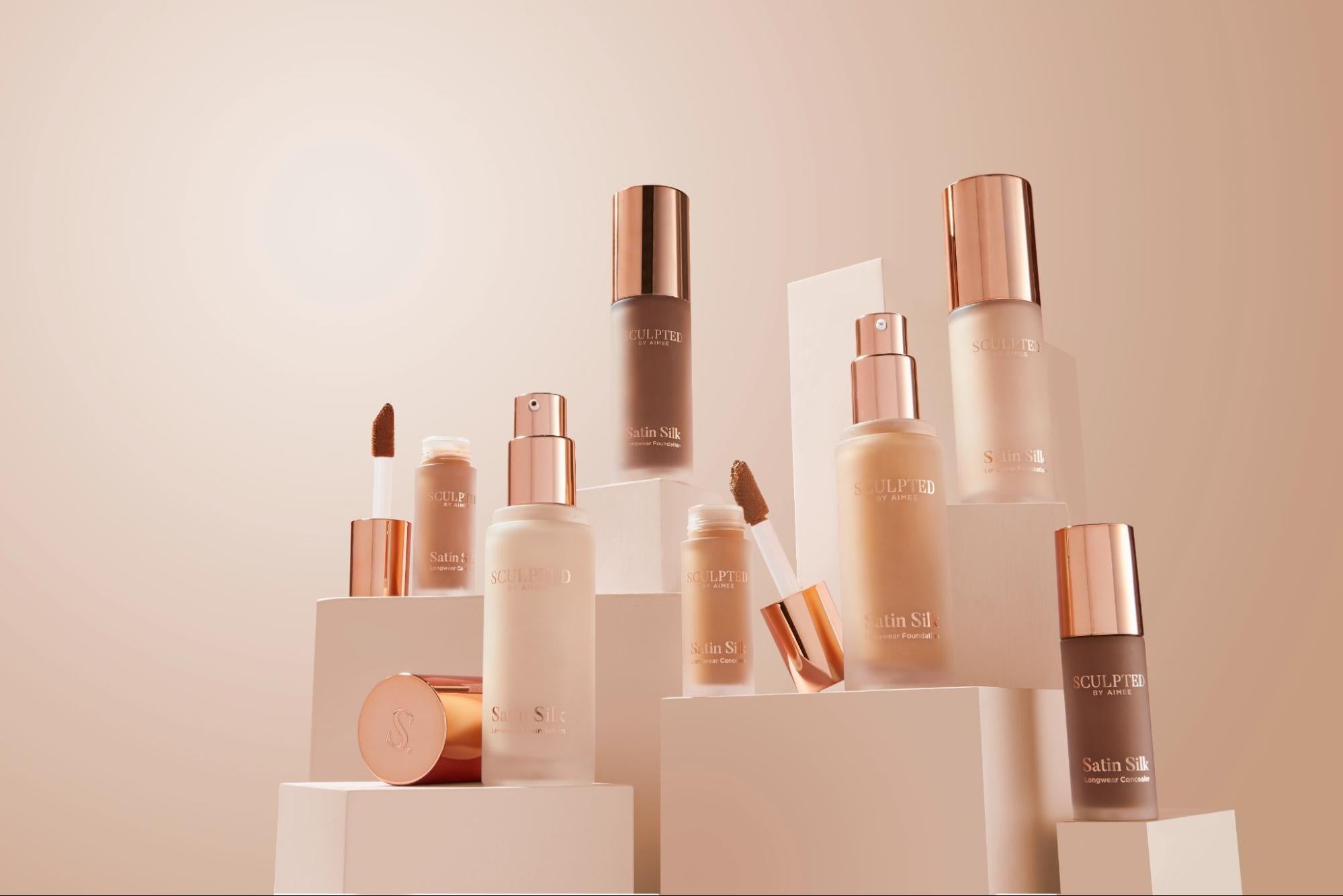 sculpted by aimee satin silk longwear foundation
