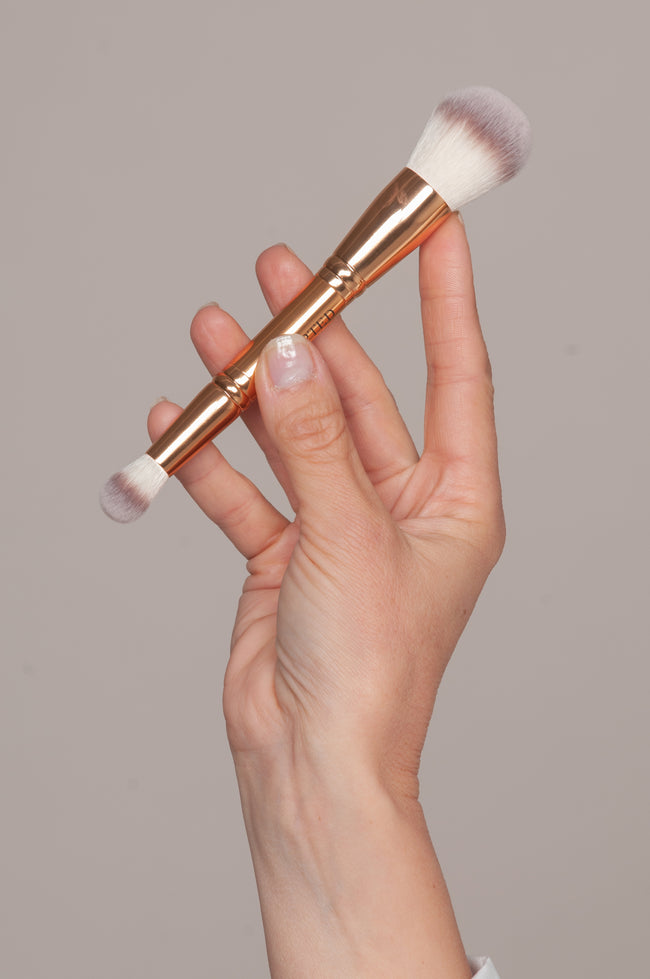 Complexion Duo Brush Makeup Brush Face Brush Set Sculpted By Aimee